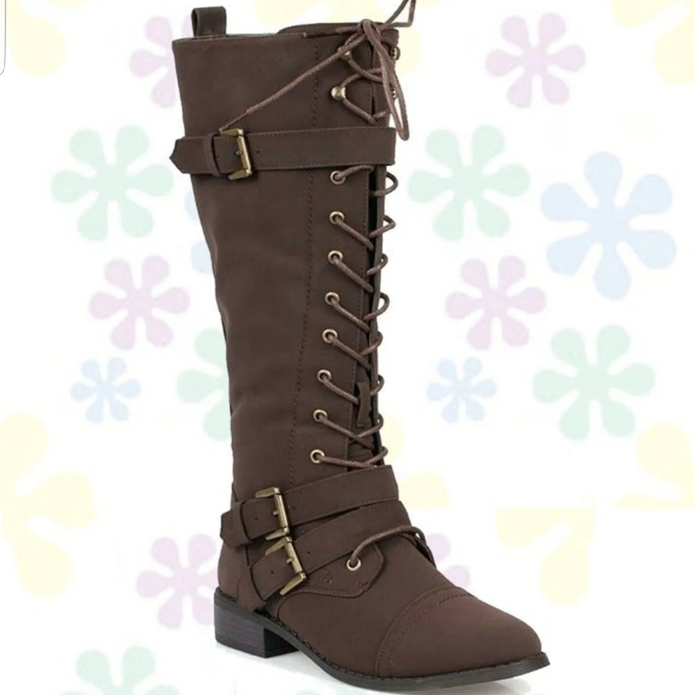 Tall combat boots